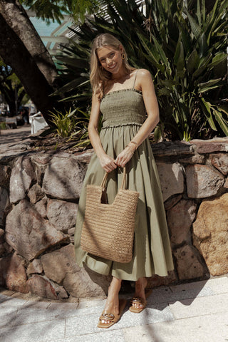 Nigella Maxi Dress - Olive Green - XL - Image 47