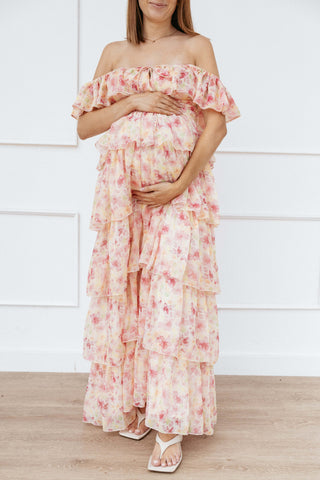 Belle Maxi Dress - Pink Floral - XL - Image 38