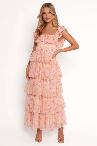 Belle Maxi Dress - Pink Floral - XL - Image 39