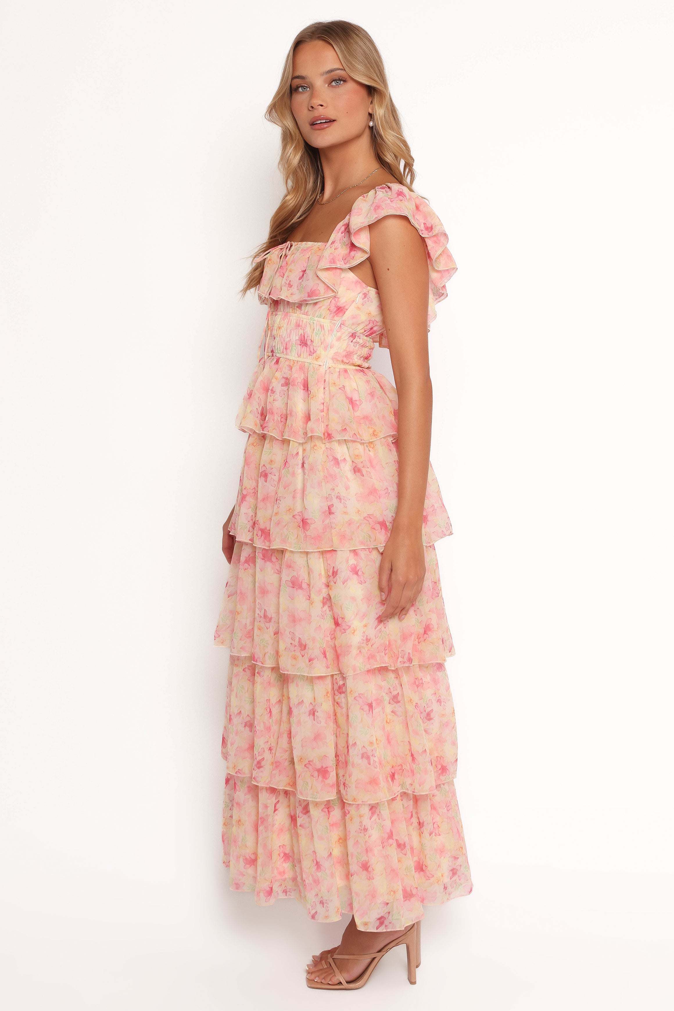 Belle Maxi Dress - Pink Floral - XL - Image 41