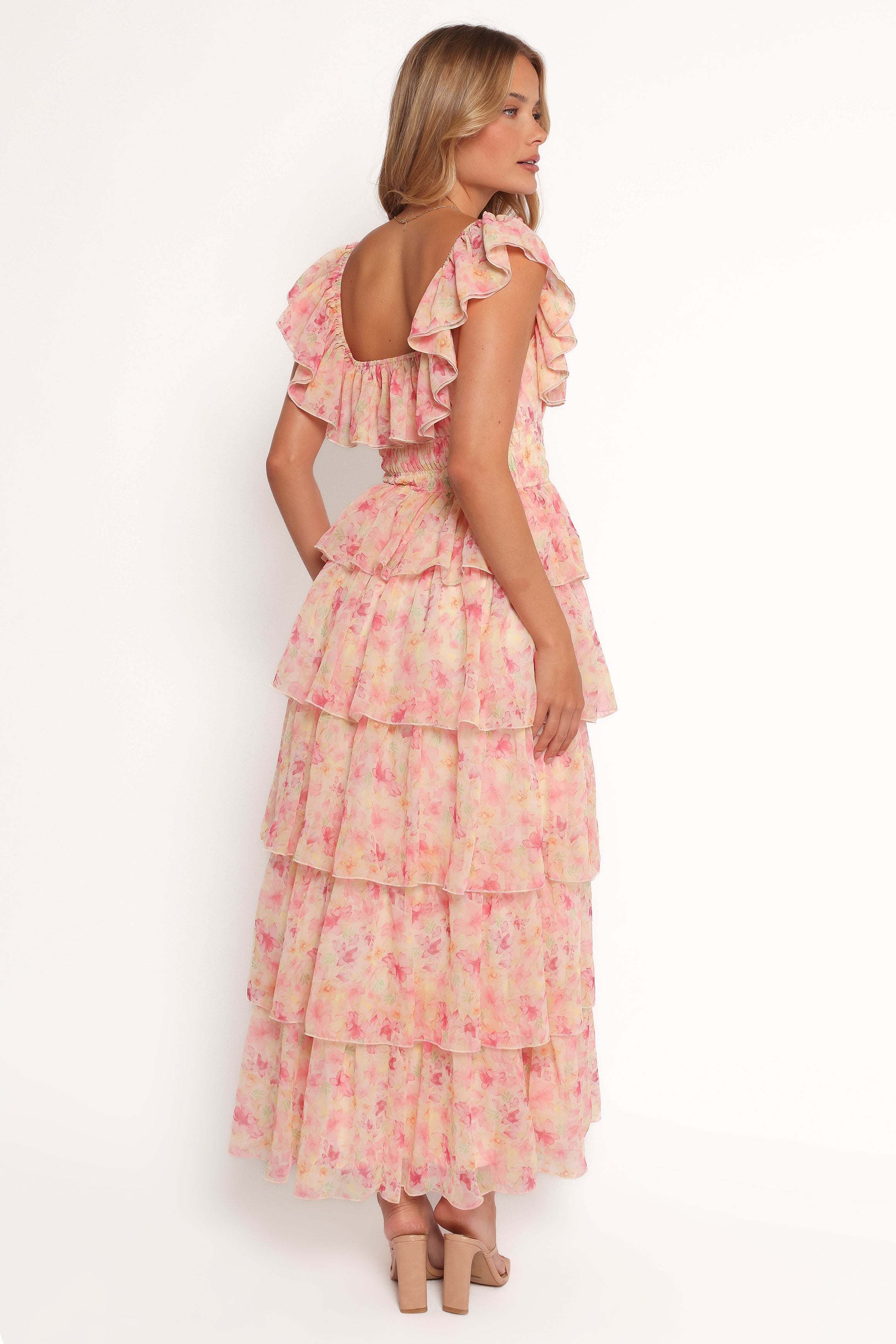 Belle Maxi Dress - Pink Floral - XL - Image 42