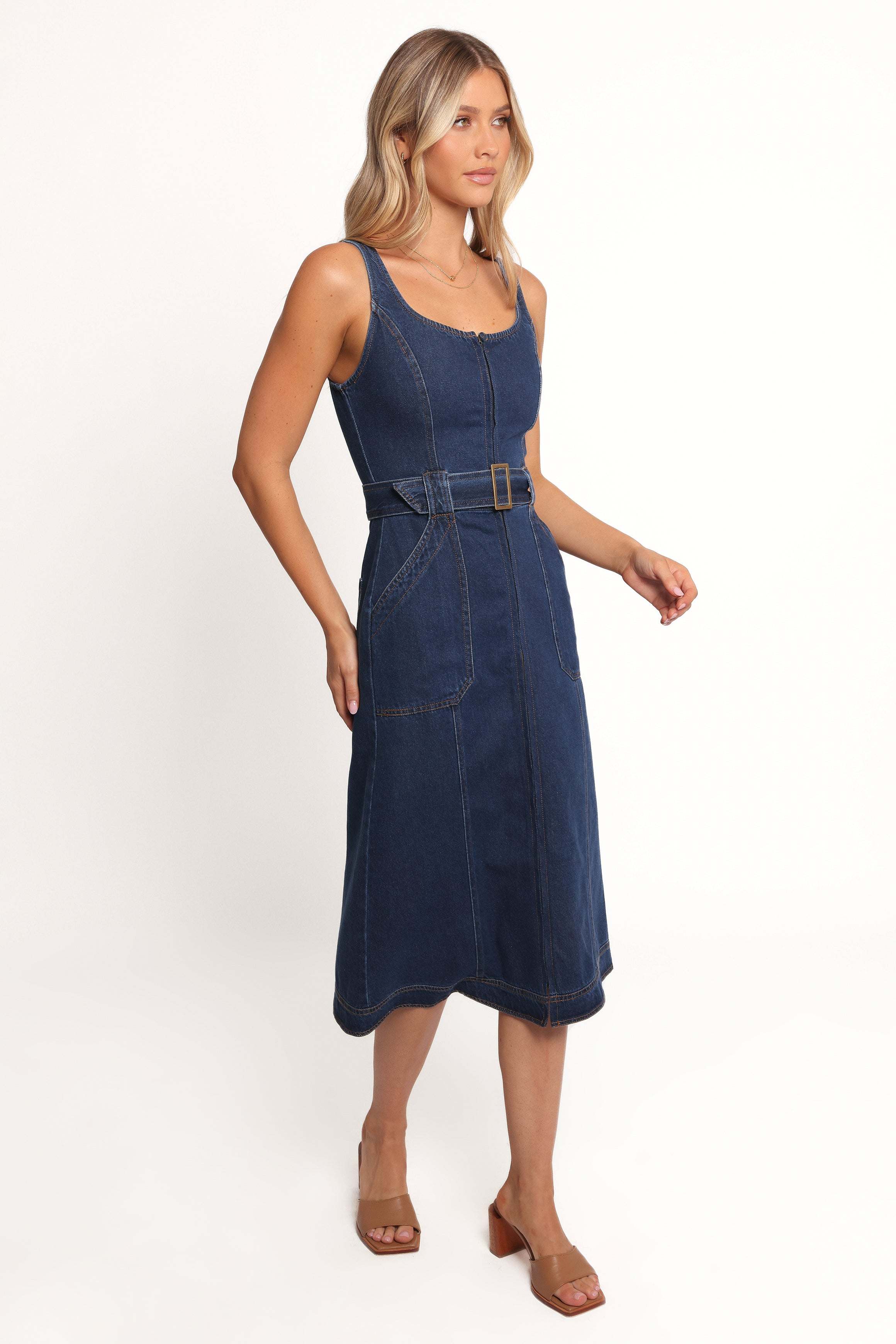 Carys Midi Dress - Denim - XL - Image 29