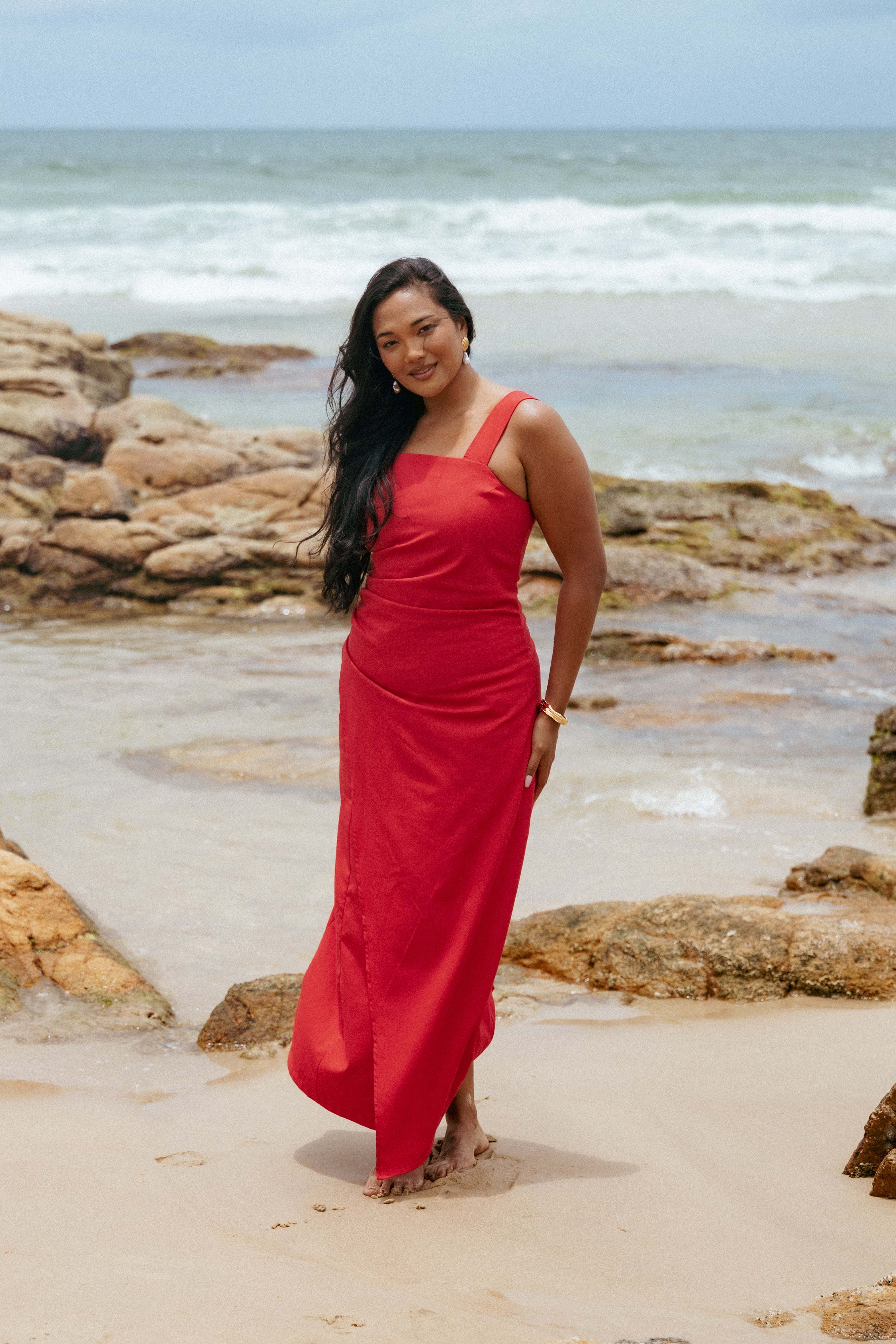 Caterina Maxi Dress - Red - XL - Image 39