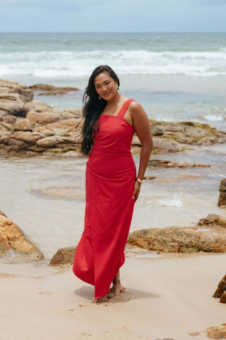 Caterina Maxi Dress - Red - XL - Image 39