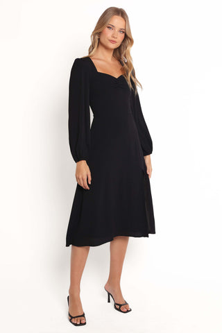 Franklin Long Sleeve Midi Dress - Black - 16 - Image 61
