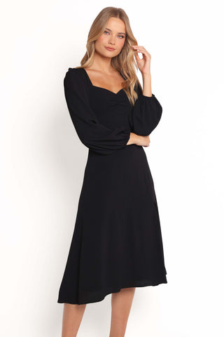 Franklin Long Sleeve Midi Dress - Black - 16 - Image 58
