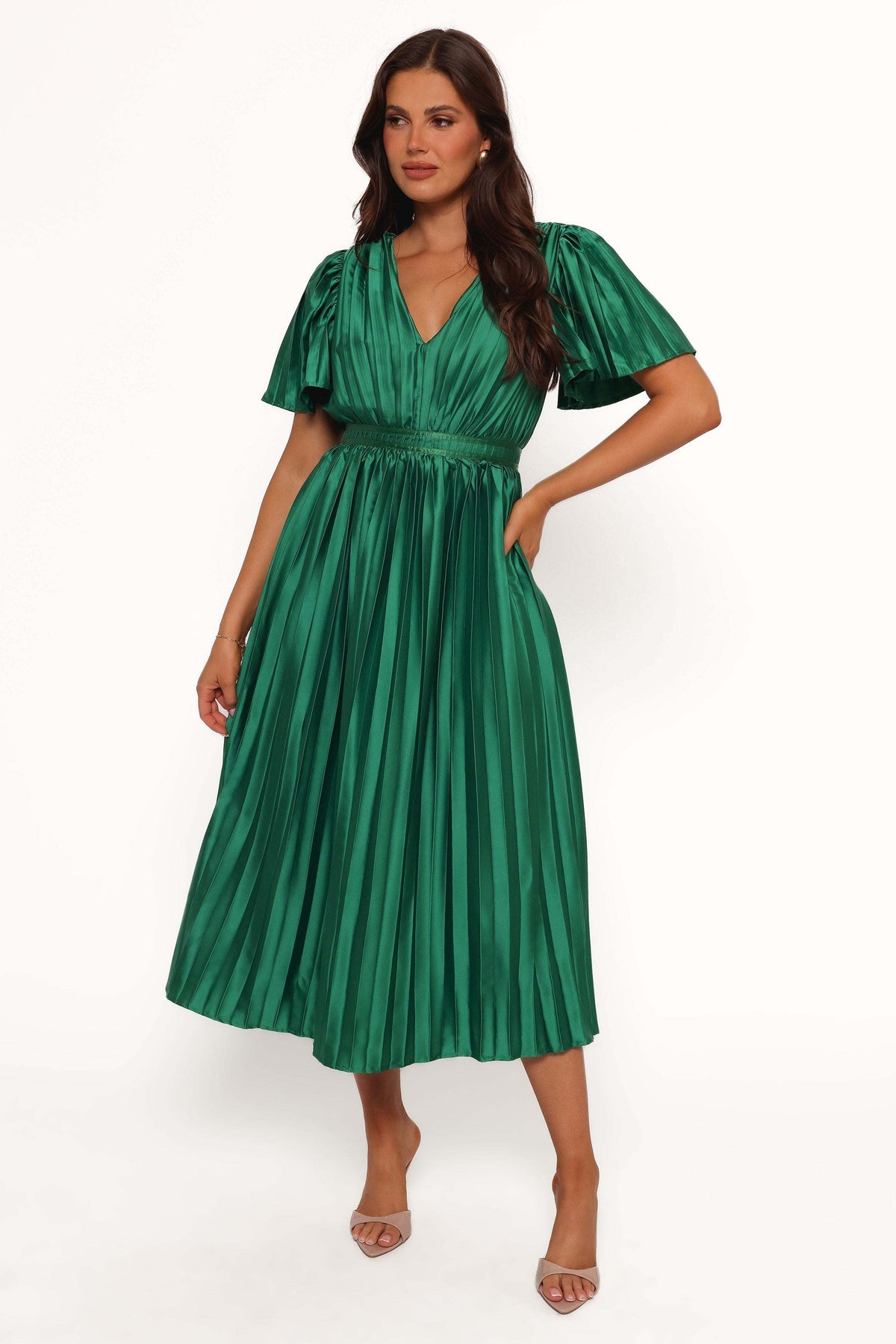 Keelah Midi Dress - Emerald Green - XL - Image 29