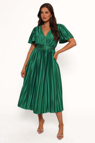 Keelah Midi Dress - Emerald Green - XL - Image 29