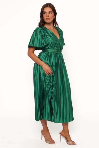 Keelah Midi Dress - Emerald Green - XL - Image 34