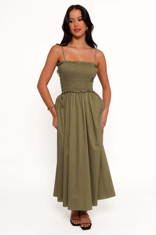 Nigella Maxi Dress - Olive Green - XL - Image 49