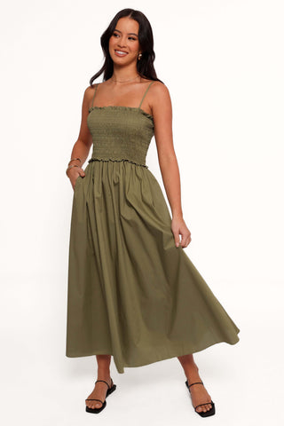 Nigella Maxi Dress - Olive Green - XL - Image 54