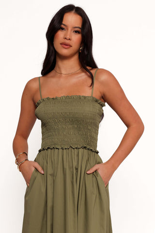 Nigella Maxi Dress - Olive Green - XL - Image 53