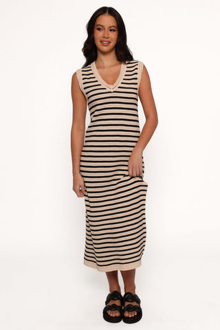 Vega Midi Dress - Black Stripe - XL - Image 39