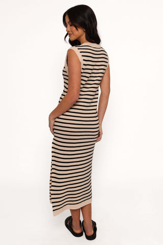 Vega Midi Dress - Black Stripe - XL - Image 37