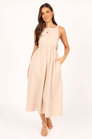 Aubrey Cutout Midi Dress - Beige - XL - Image 45
