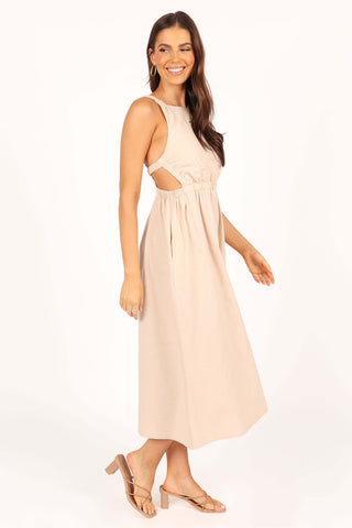 Aubrey Cutout Midi Dress - Beige - XL - Image 43