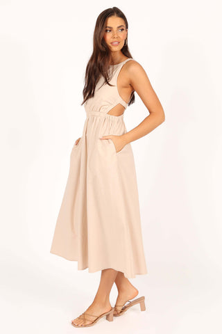 Aubrey Cutout Midi Dress - Beige - XL - Image 41
