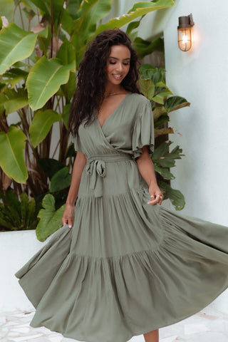 Barker Dress - Olive - XL - Image 36