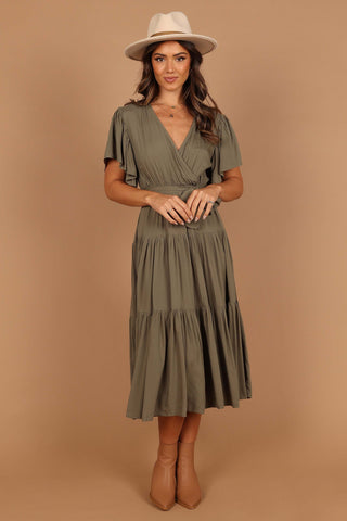 Barker Dress - Olive - XL - Image 40