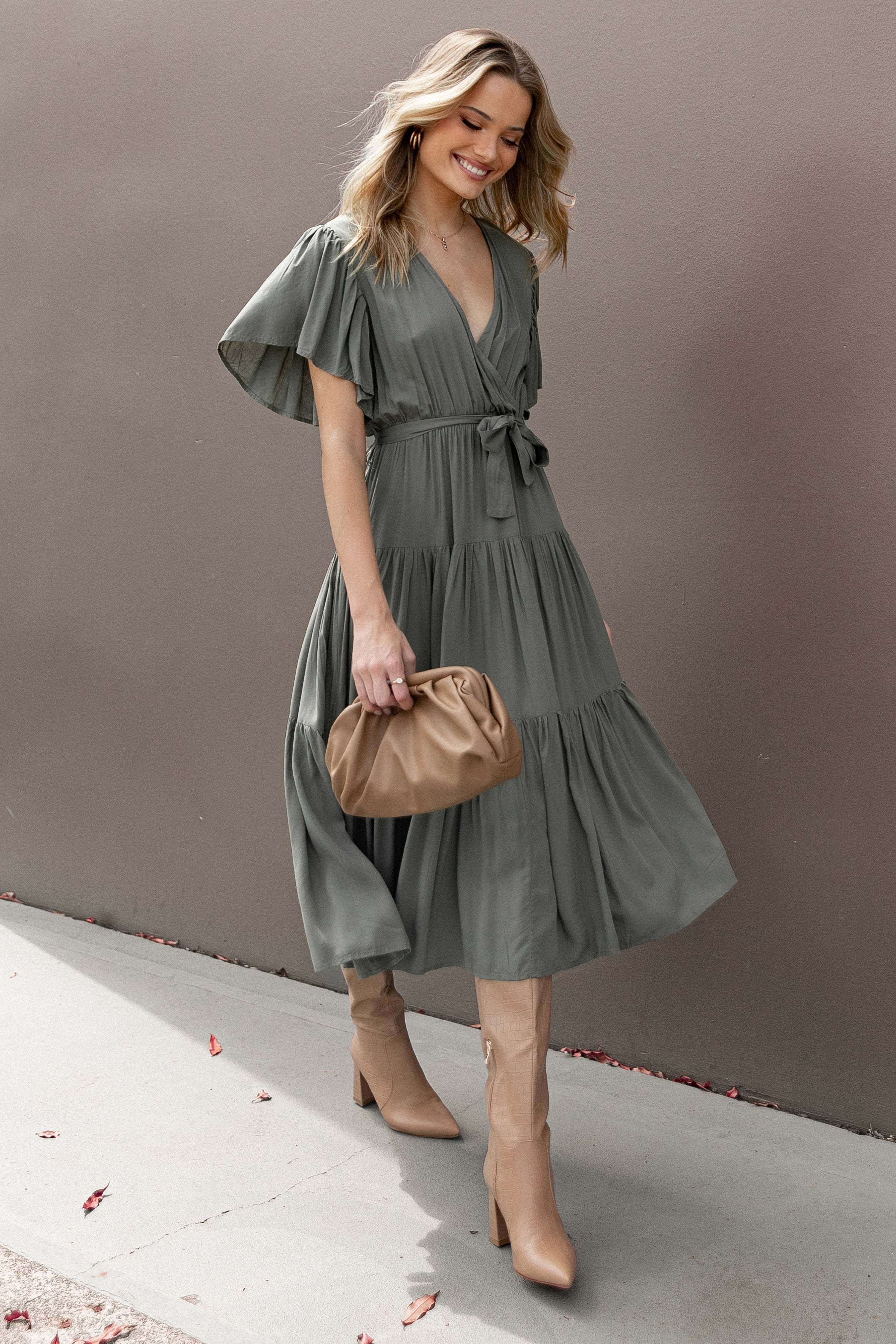 Barker Dress - Olive - XL - Image 34