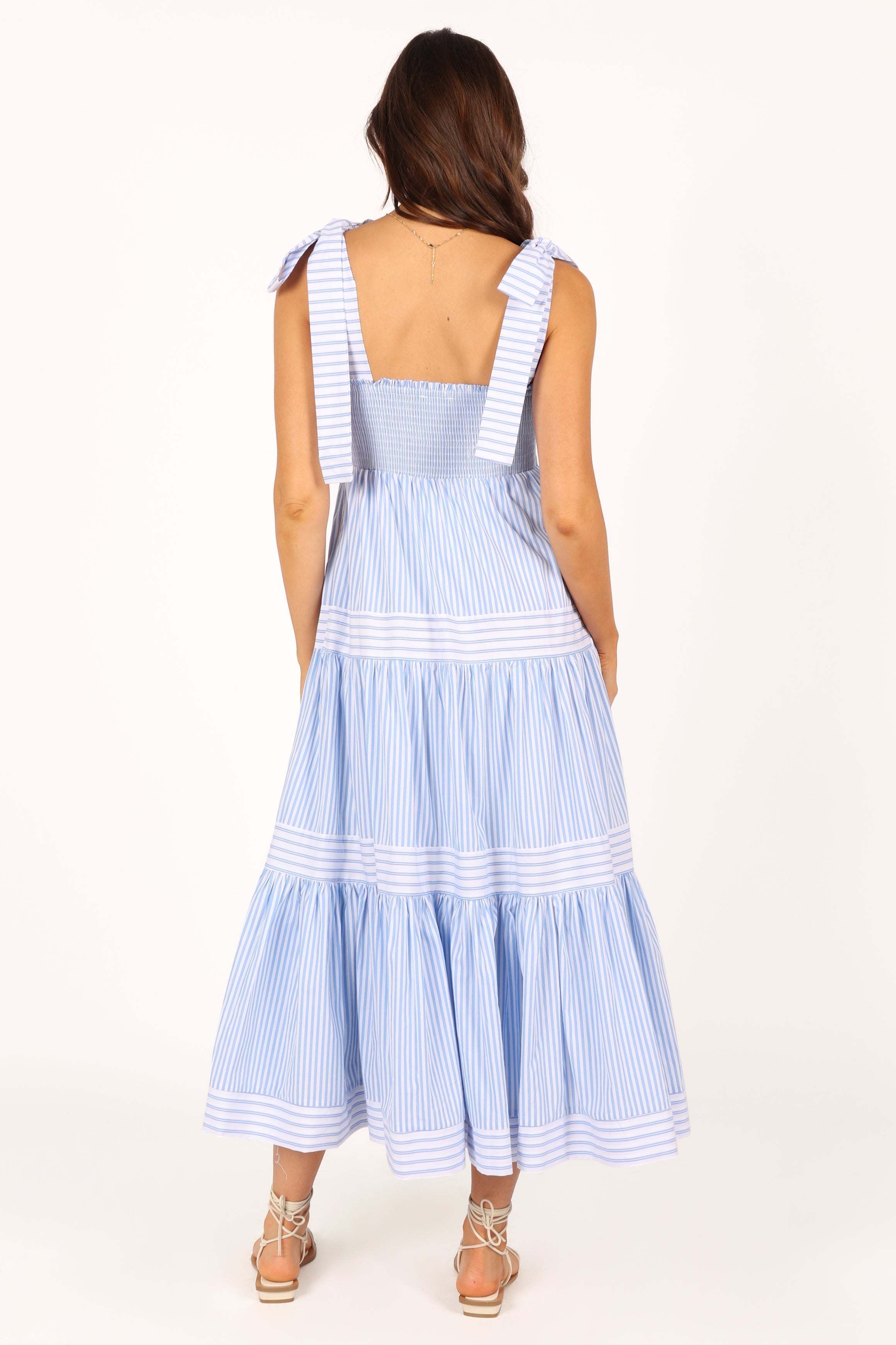 Bella Maxi Dress - Blue Stripe - XL - Image 51