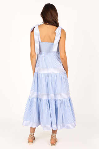 Bella Maxi Dress - Blue Stripe - XL - Image 51