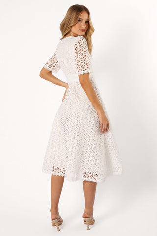 Camellia Midi Dress - White - XL - Image 42