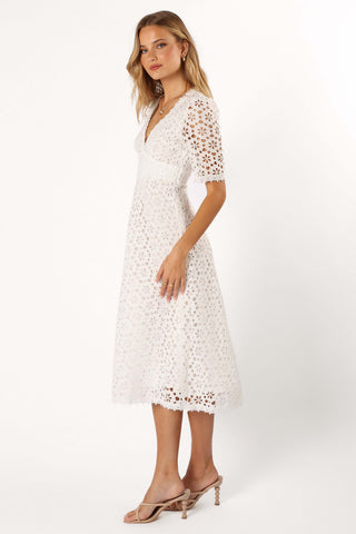 Camellia Midi Dress - White - XL - Image 41