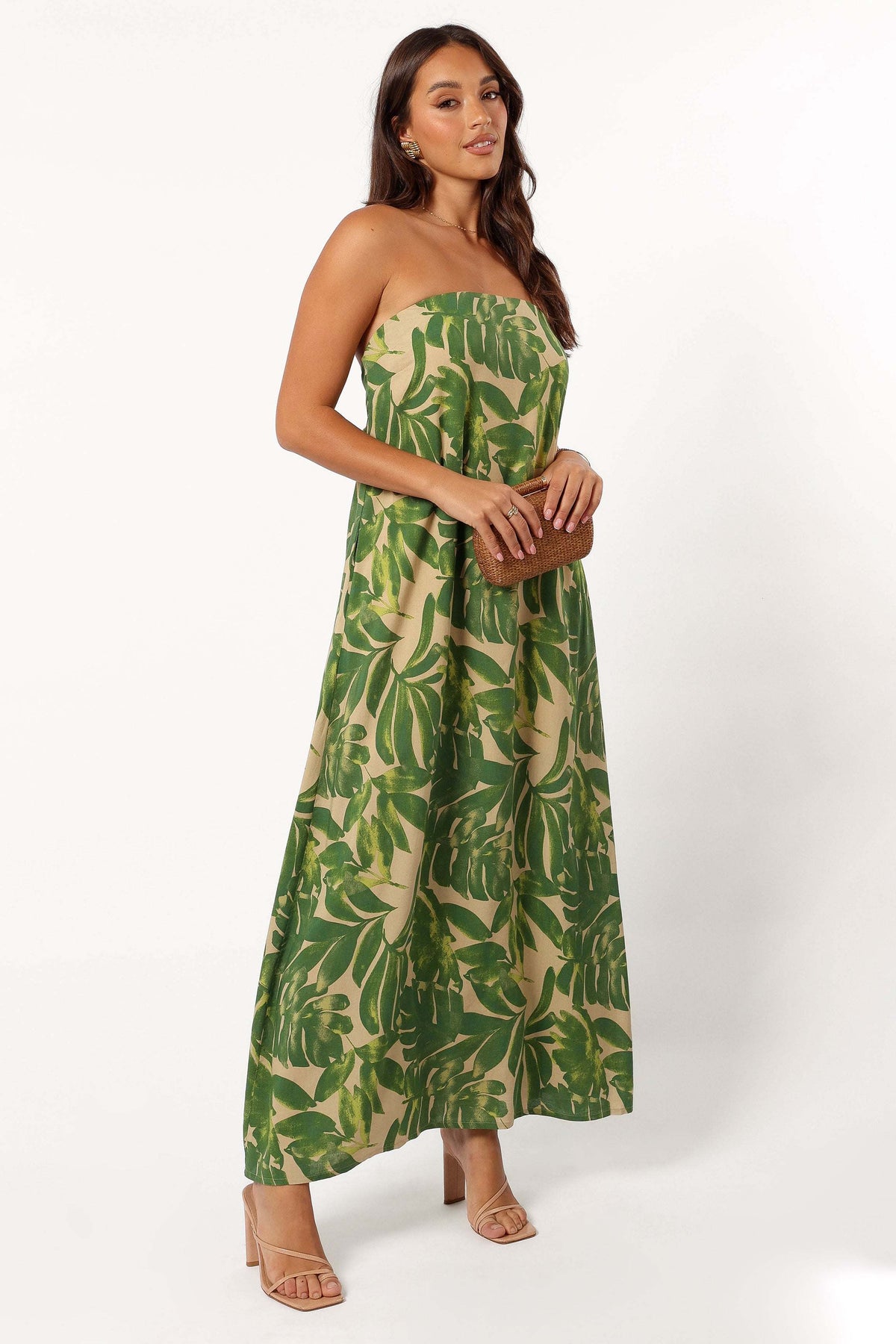 Penny Strapless Midi Dress - Ibiza Palm - XL - Image 33