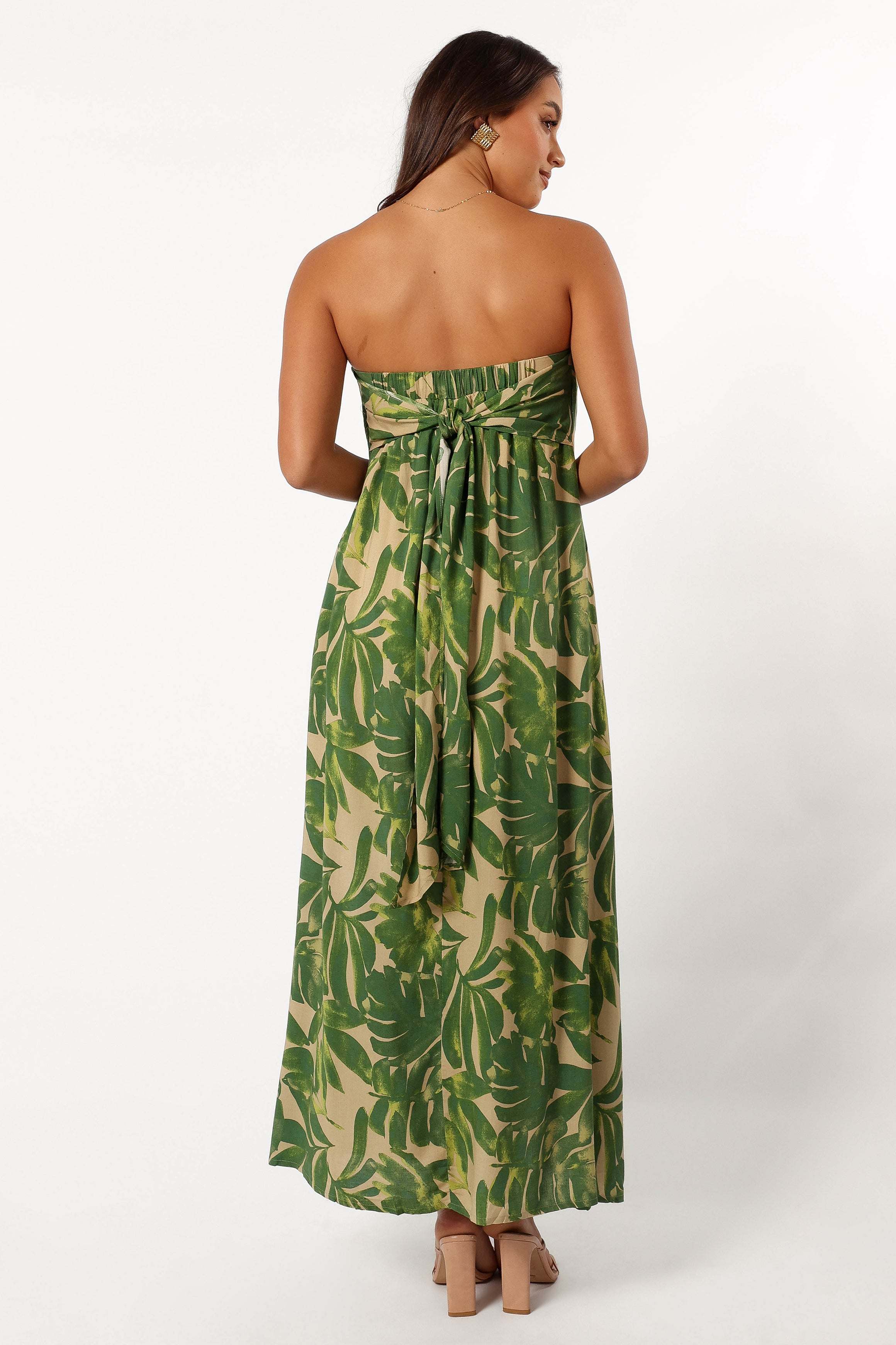 Penny Strapless Midi Dress - Ibiza Palm - XL - Image 39