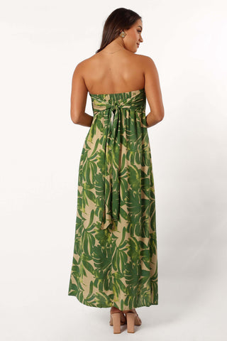 Penny Strapless Midi Dress - Ibiza Palm - XL - Image 39