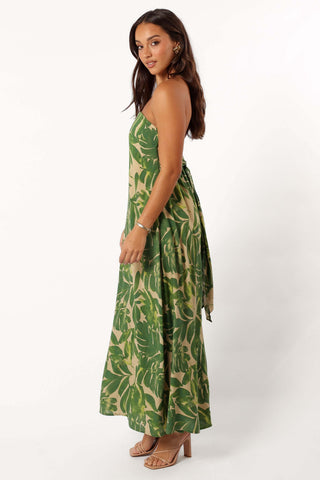 Penny Strapless Midi Dress - Ibiza Palm - XL - Image 37