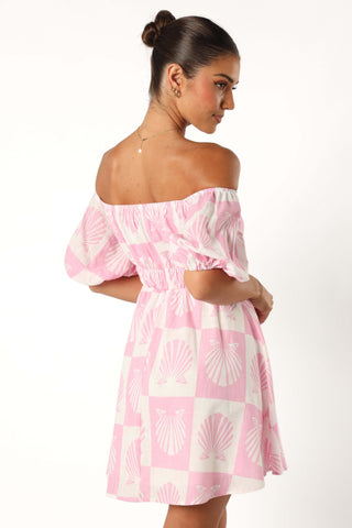 Rocco Off Shoulder Mini Dress - Pink - XL - Image 41