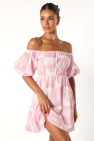 Rocco Off Shoulder Mini Dress - Pink - XL - Image 39