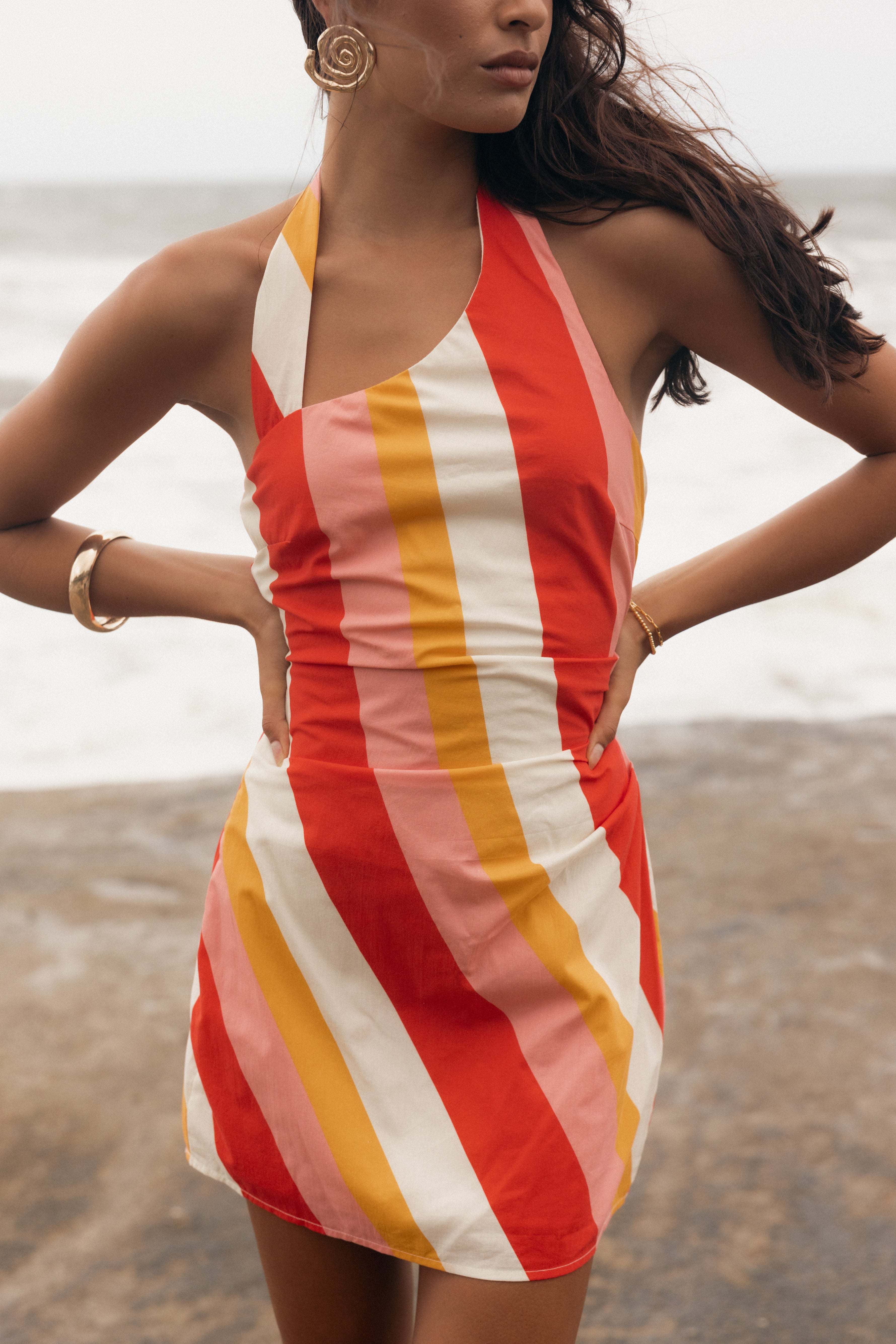 Silanzo Mini Dress - Pink Stripe - XL - Image 37